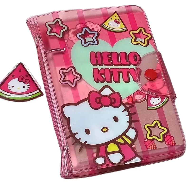 

Hello Kitty Anime Kawaii Sanrio Loosebook Ins Stationery Cute Cartoon Children School Diary Notebook Lovely Gifts for Kids