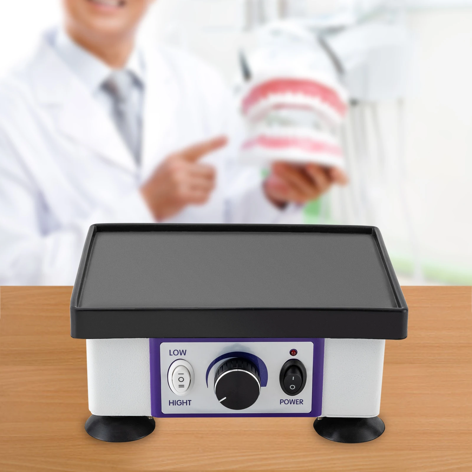 مذبذب الأسنان مربع دوارات الأسنان الجبس الدوارات هزاز 120 واط معدات المختبر هزاز تهتز