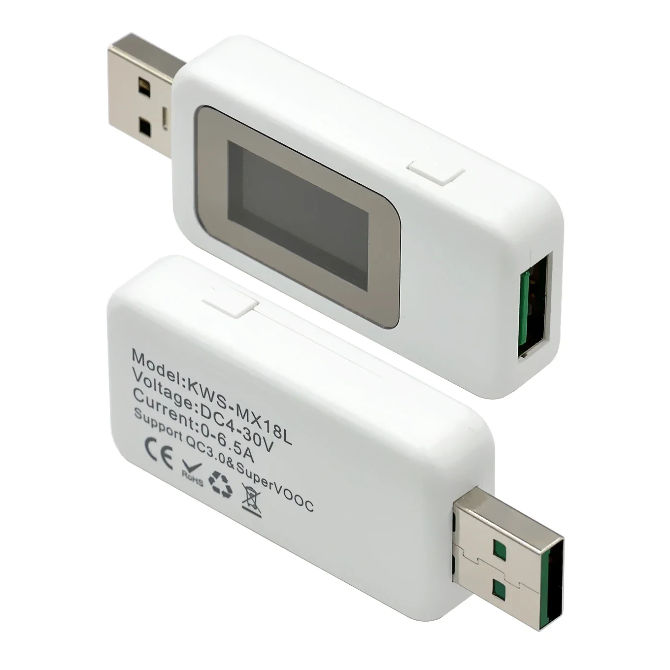 Probador USB 10 en 1, voltímetro Digital de CC, amperímetro, medidor de voltaje de corriente, Detector de amperímetro de voltios, indicador de cargador de Banco de energía