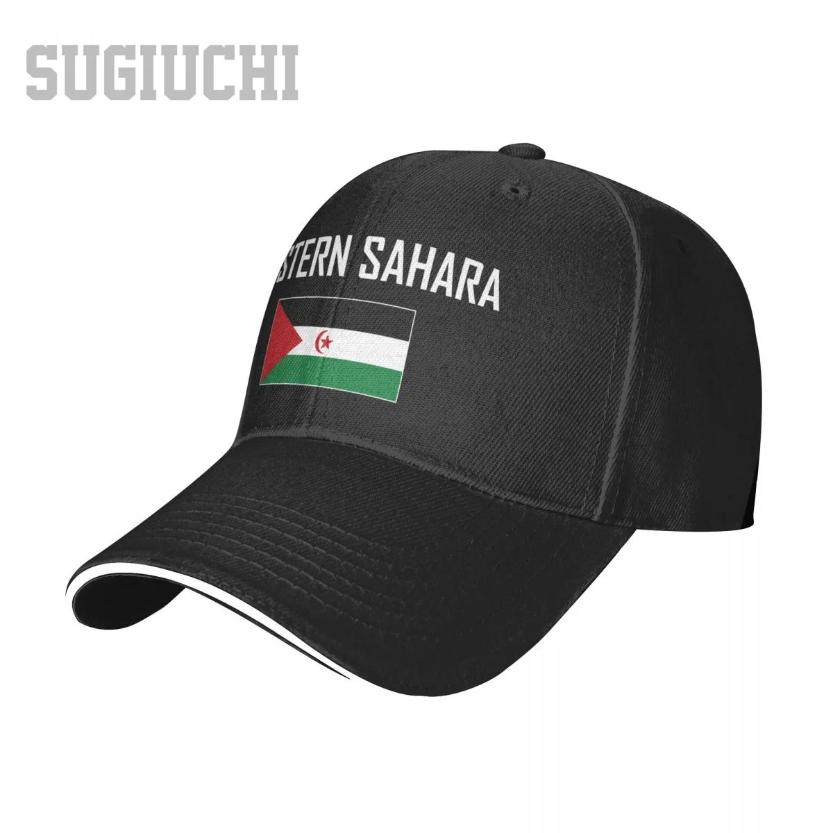 Unisex Sandwich WESTERN SAHARA Flag And Font Baseball Cap Men Women Hip Hop Caps Snapback Golf Hat Fishing