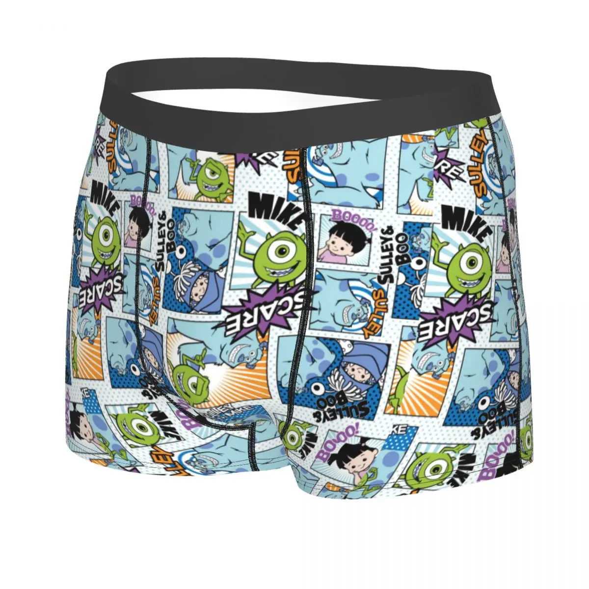 Custom Monsters University Underwear Men Stretch Boxer Briefs Shorts Panties Soft Underpants For Male