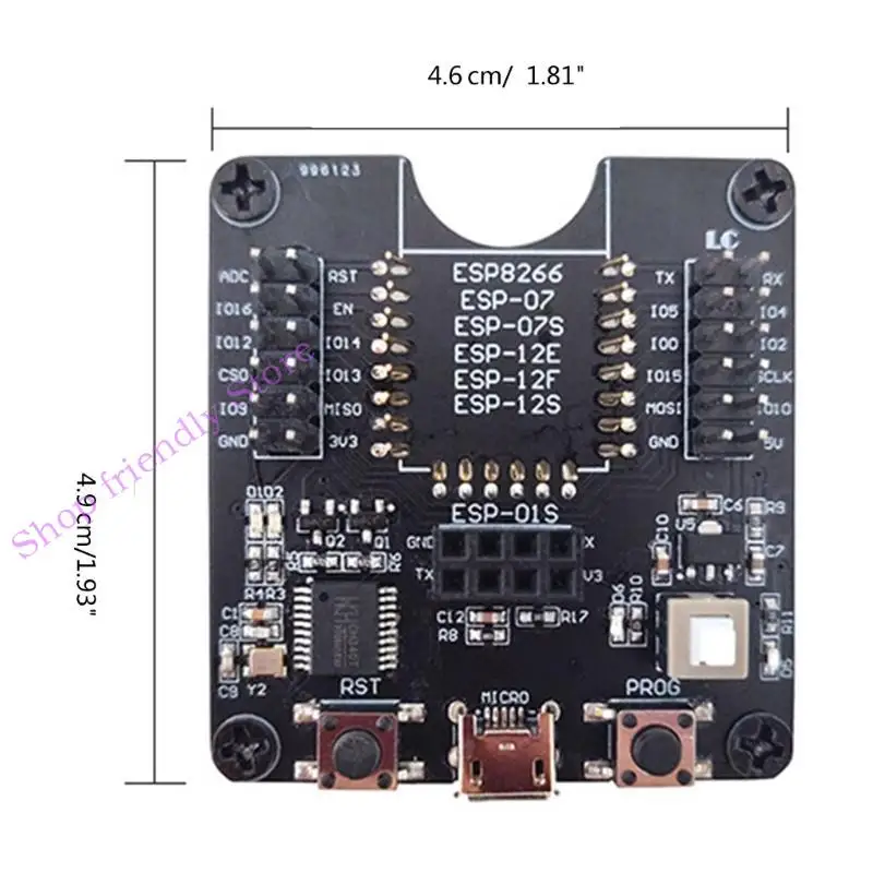 

594A Test Frame Module Скачать для ESP-12F ESP-07S ESP-12E ESP-01S ESP12S ESP-01
