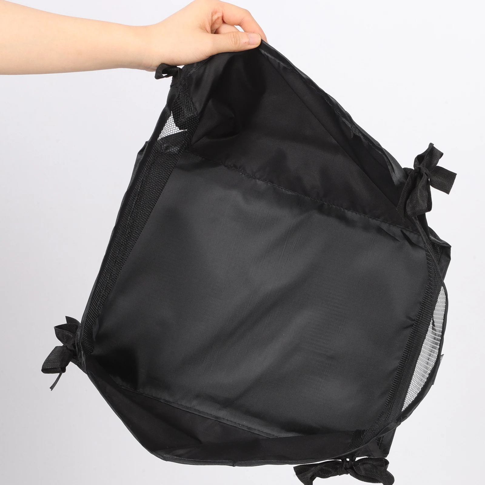 

Baby Stroller Bottom Basket 32x22x13 Black Small Storage Bag Mesh Organizer Pushchair Pram Accessories Nursery Travel