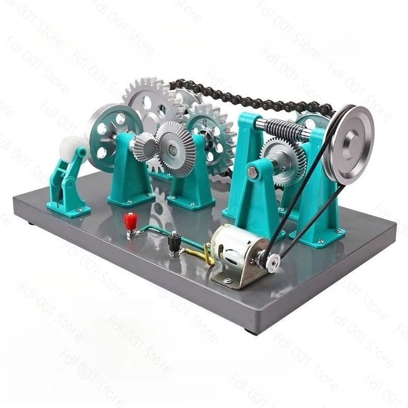 Mechanical Transmission Model Electric Machinery Gear Rotation Demo For School Physics Science Teaching Lab Experiment