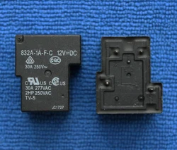 1PCS 832A-1A-F-C-12VDC Relay 4-pin 30A 832A-1A-F-S 832A-1A-C