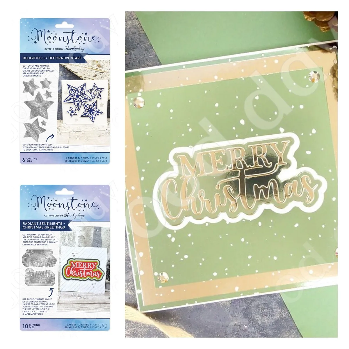 

Christmas Greetings Decorative Star Metal Cutting Dies for DIY Scrapbooking Holiday Greeting Card Album Decoration Handmade