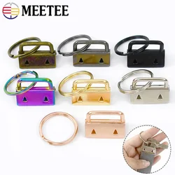 10/20Pcs Meetee 20/26/32mm Metal Keychain Tail Clip for Bag Handbags Belt Webbing End Connector Key Rings Hardware Accessories