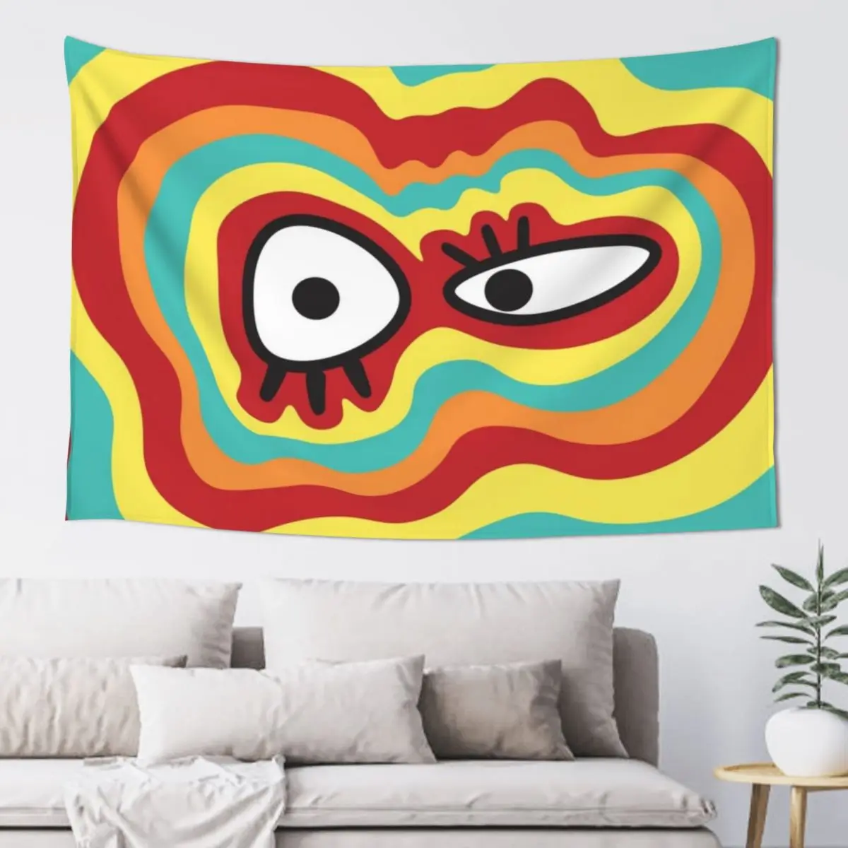 

silly face Tapestry Aesthetic Room Decorations Living Room Decoration Art Mural Home Decorators Tapestry