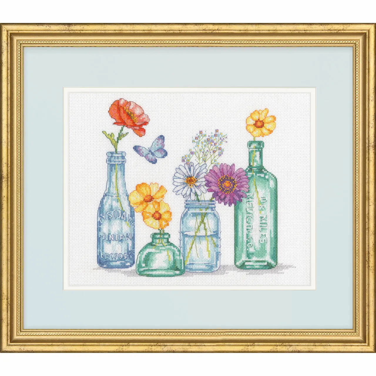 14-Dim 70-35397 Wildflower Vase 35-32 Needlework Kit  Cross stich unPainting Set Cross Stitch Kits Cross-stitch Embroidery