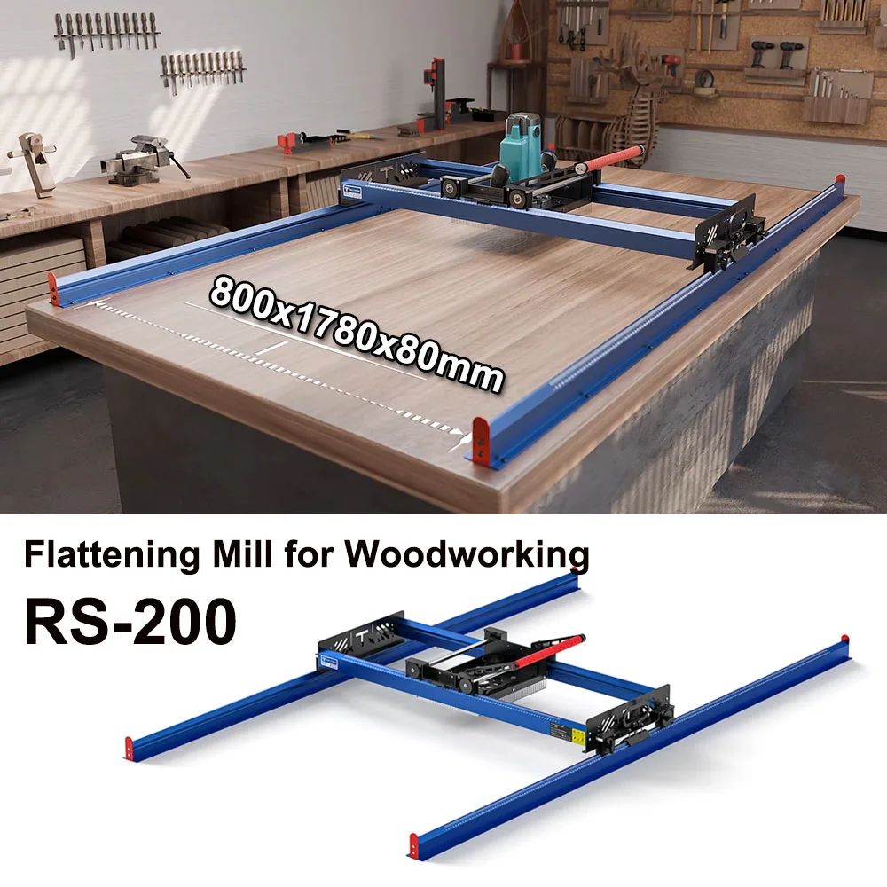 

TWO TREES RS-200 Trimming Auxiliary System for CNC Woodworking Router 800x1780x80mm Larger Engraving Stroke Flattening Mill