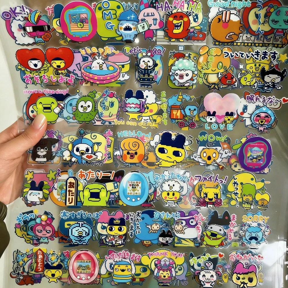 Tamagotchi Sticker Pixel Graph Style Cut Film Transfer Uvdtf Stickers Esktop Phone Shell Decoration Hand Account Diy Accessory