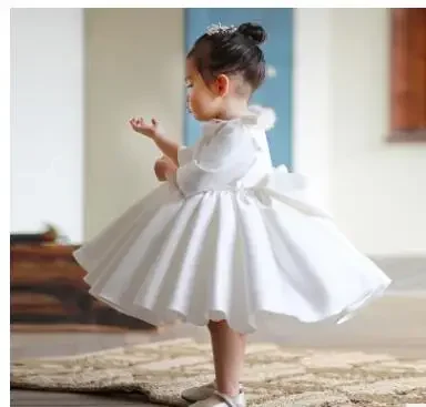 Girls Gown Tutu 1st Birthday Dress Wedding Party Princess Dress For Girl Baby Christening Baptism Dress Kids Dresses For Girl