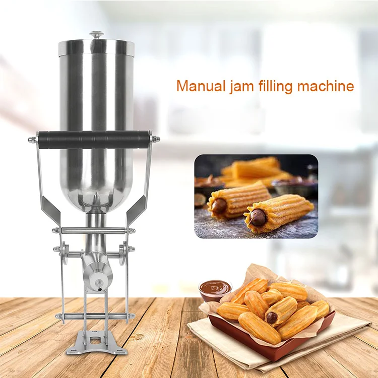 High Performance Whipped cream Chocolate Jam Filling Machine High Capacity Manual Churros Food Filling Filler Machine