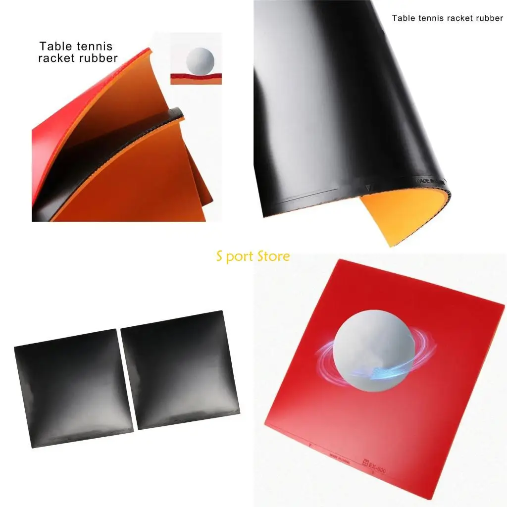 

U2JB 2 шт. профессиональная резиновая пластина для пинг-понга, резиновая накладка для настольного тенниса, простая в
