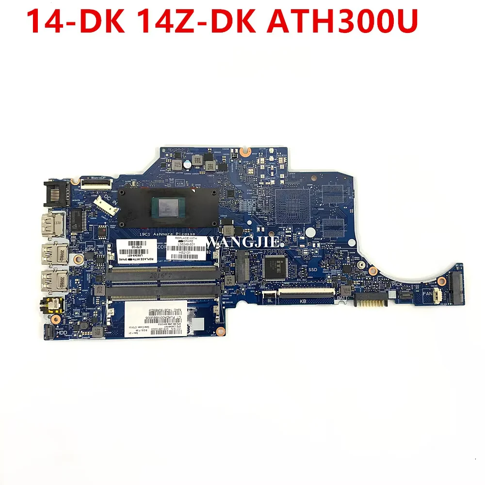 L56249-601 L56249-501 L56249-001 For HP 14-DK 14Z-DK Laptop Motherboard 6050A3068501 W/ 300U CPU 100% Working