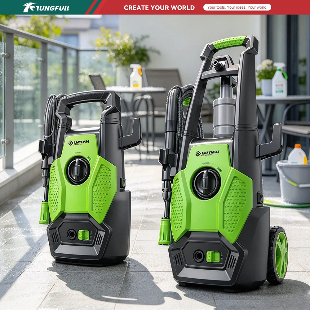 Electric High Pressure Washer 1500W/1700W Portable Power Cleaner with Foam Cannon for Car Patio Home Cleaning