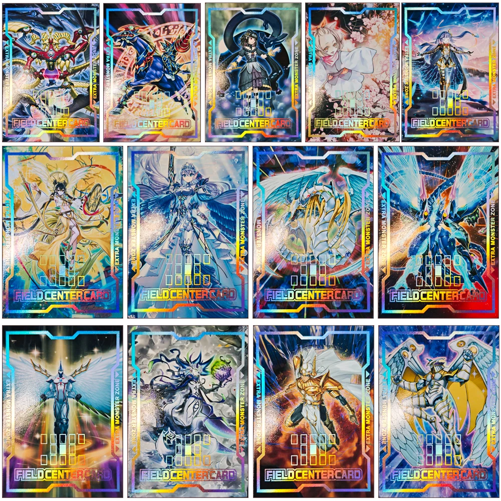 Yu-Gi-Oh DIY Blue Eyes White Dragon Diabellstar the Black Witch Ash Blossom Collectible Cards Textured Refraction Rainbow Flash