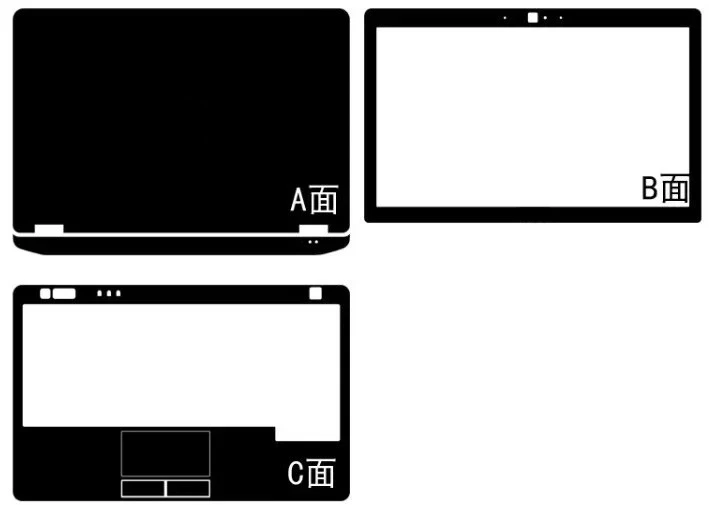 1xTop+1xPalmrest+1xScreen Bezel Skin Sticker Cover For DELL Latitude E6330 E6320 E6230 E6220 Precision 3520 M4600 M4700 M4800