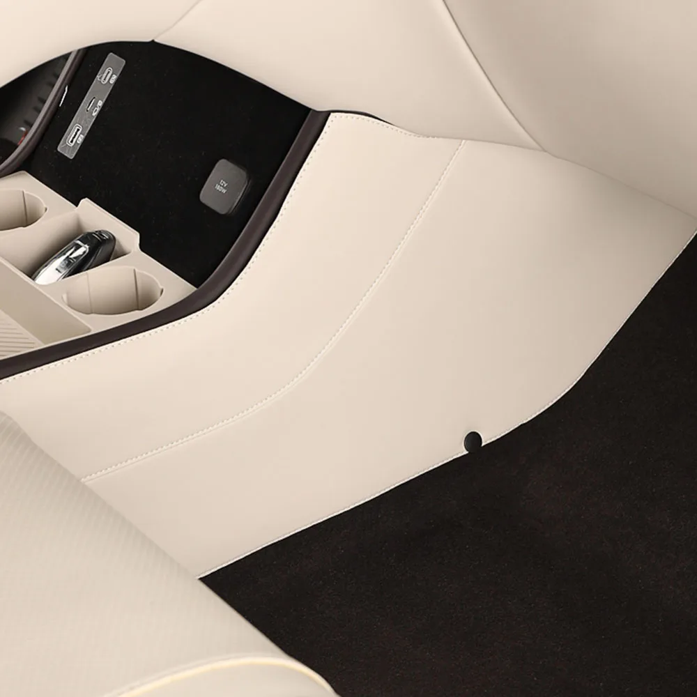 

2 Pcs Leather Anti Kick Pads On Both Sides Of Center Console For Denza N9 Car Supplies Anti Kick Protection Pads Wear Resistant