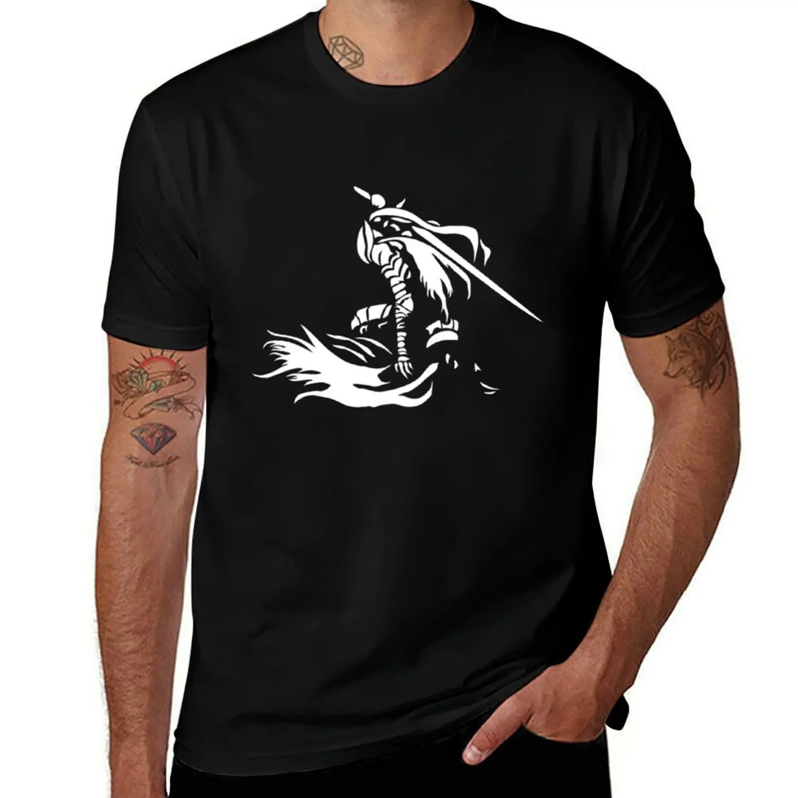 

Artorias of the Abyss (White) T-Shirt oversized t shirt luxury clothing labubu shirts men graphic