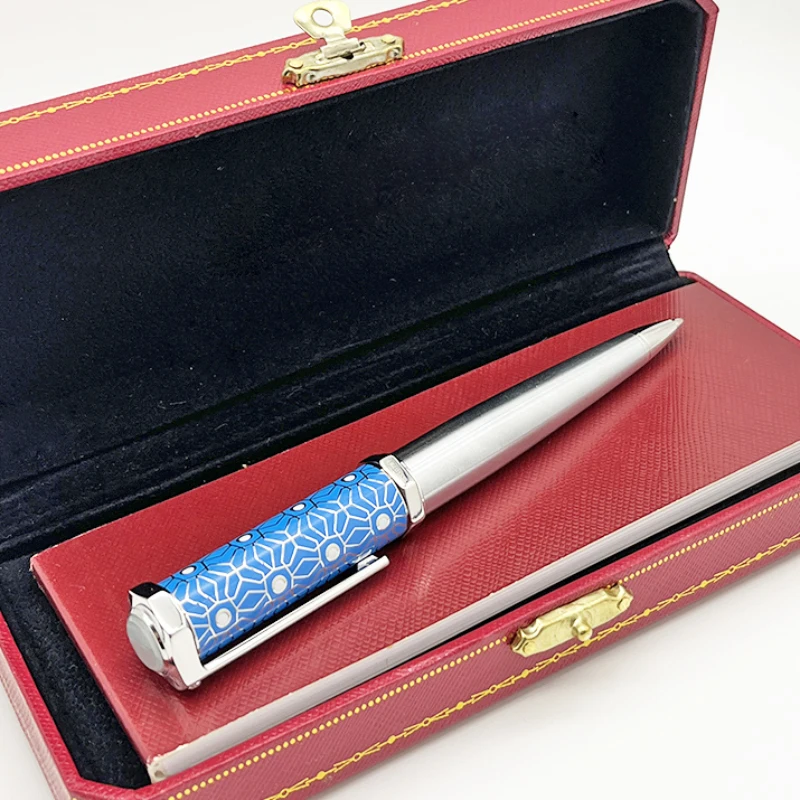 YAMALANG-Stylo à bille octogonal avec motif décoratif, écriture de numéro de série, papeterie lisse, bleu, vert, luxe classique