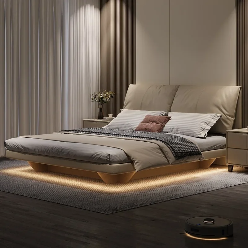 

Elephant Ear Up-Holstered Bed Stylish And The Bed Comfortable Genre Of Up-Holstered Bed