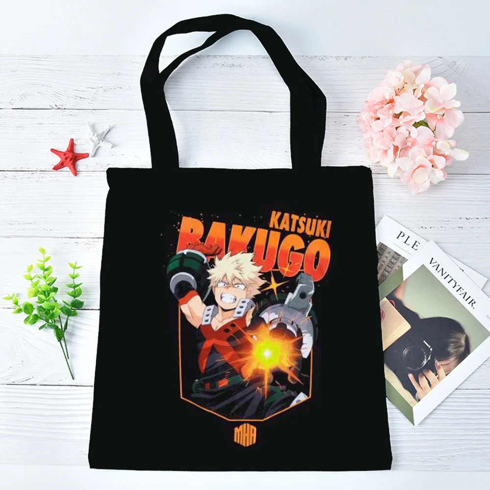 Bakugo tote bag personnalisable totebag einkaufstasche bolsas de tela canvas  woman