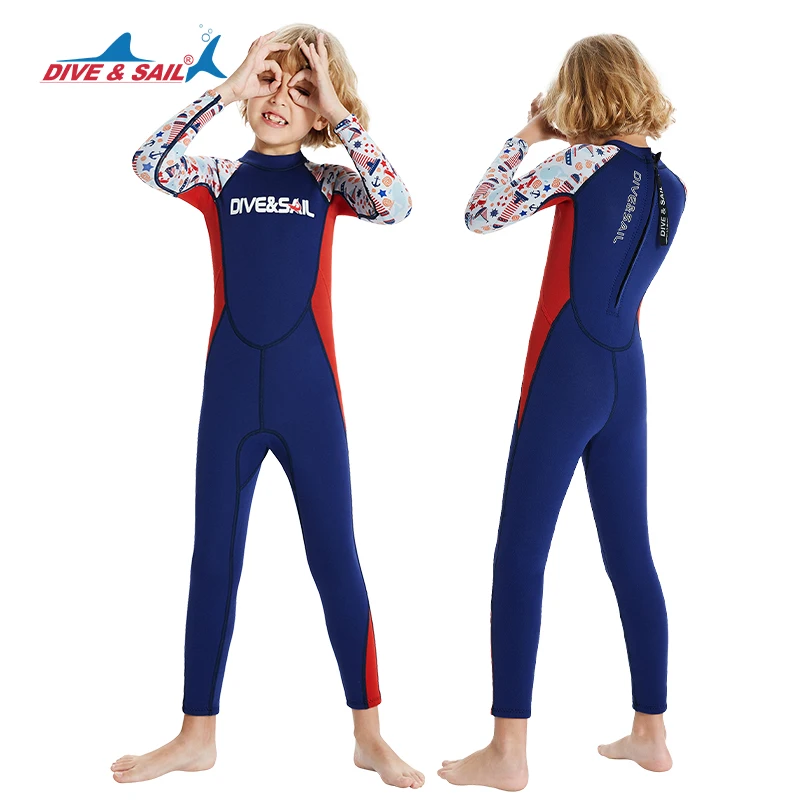 Kids Wetsuit for Boys Girls Toddlers Wet Suit 2.5mm Neoprene UPF 50+ Junior Youth Swimming, Diving, Surfing Thermal Swimsuit