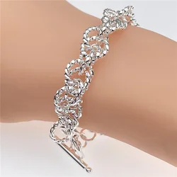 Andara925 sterling silver bracelet fashion shiny bracelet for women engagement jewelry gift