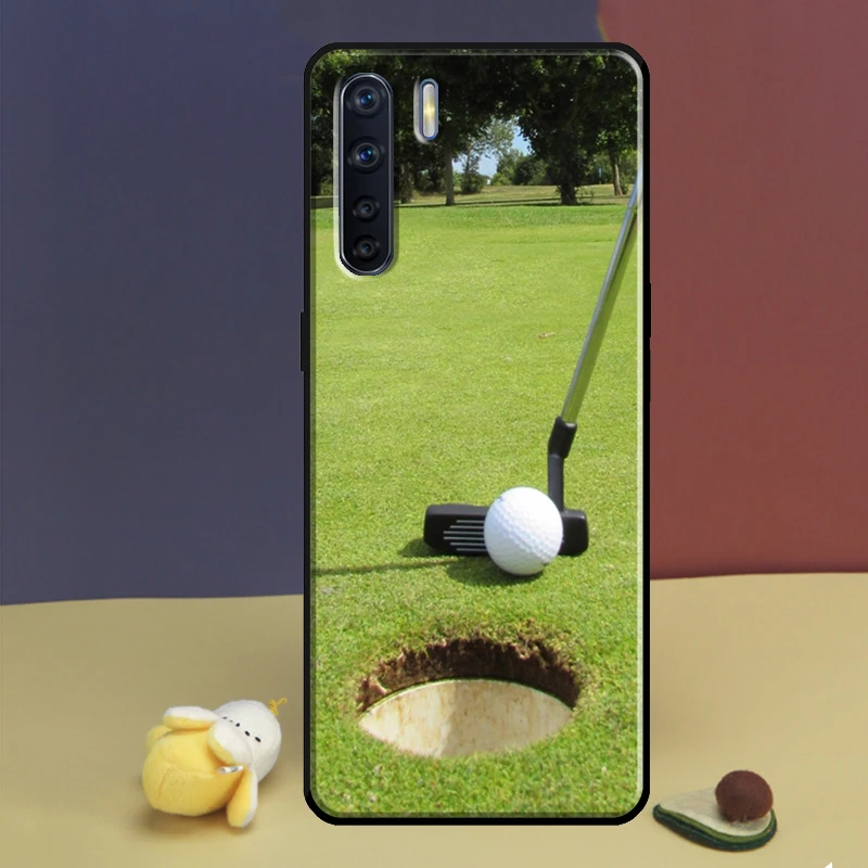 Sport Golf Ball Course Field Case For OPPO A78 A76 A96 A54 A74 A94 A5 A9 A31 A53 A15 A16 A17 A52 A72 A91 A93 A77 A57s