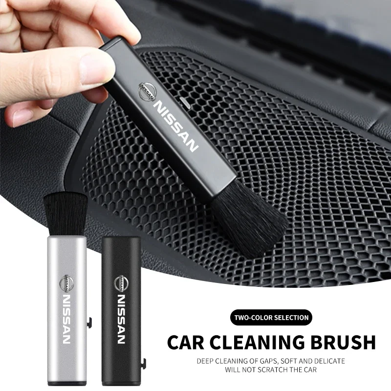 Car Vent Cleaning Soft Brush with Casing Car Interior Cleaning Tool Car Brush For Nissan Qashqai X J10 Trail Tiida Teana Skyline