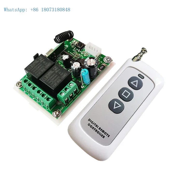 2CH 12~36V 433MHz Wireless Module DC12V 24V Receiver and Waterproof Remote Control for Garage Gate Home Lighting