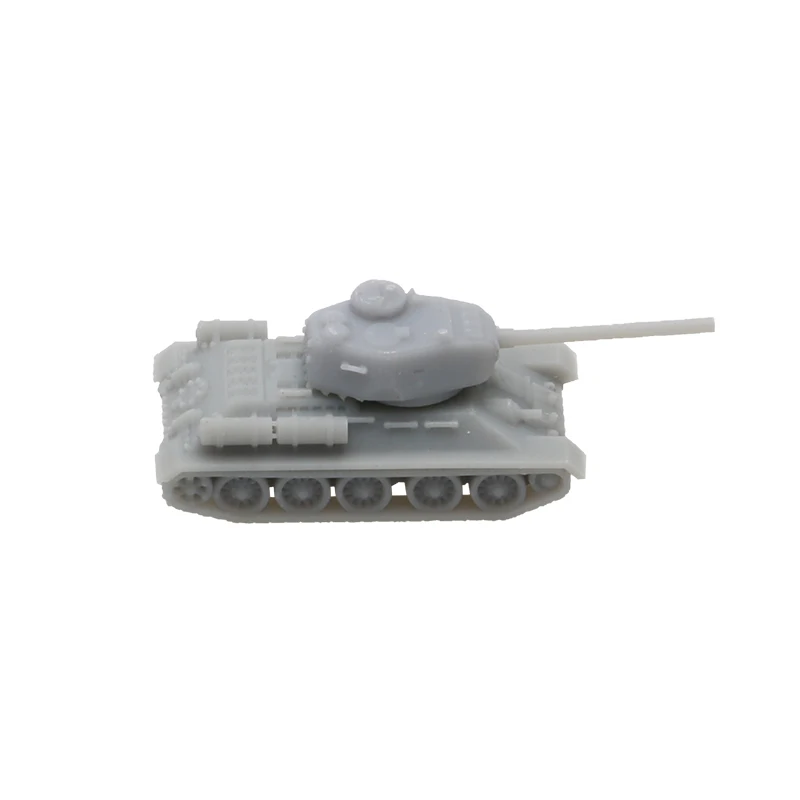 10PCS World War II Tanks T-34 1/2000 1/700 1/400 1/350 Scale Model Tank Resin Assembly Toys Battle-Vehicle for DIY Hobbys Part