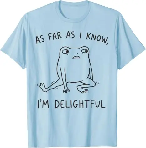 Soweit ich weiß, bin ich ein entzückender Frosch – Sarkastisches Humor-T-Shirt, Y2k-Persönlichkeits-Witz-T-Shirt, unbeholfener Frosch, ästhetische Kleidung, Geschenk – Detail 12