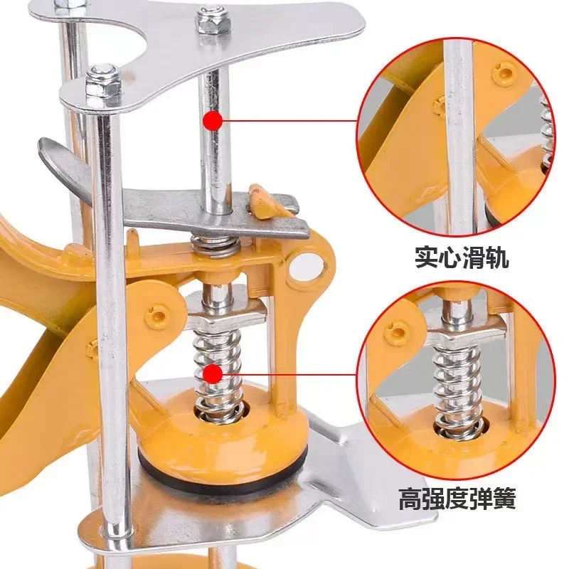 Imagem -06 - Parede Telha Altura Regulador Cerâmica Altura Localizador Fixação Nivelamento Sistema Ferramenta de Construção Mão 16 Pcs