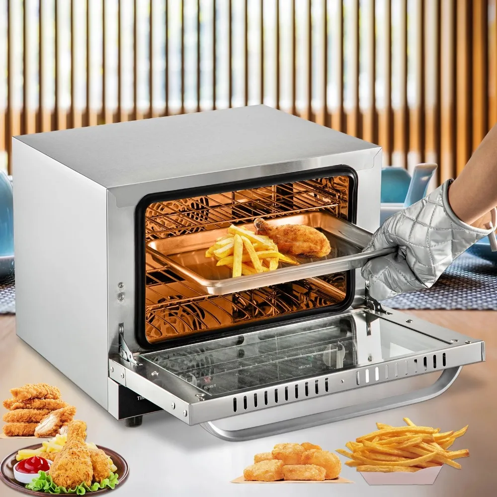 2023 New  Countertop Convection Oven Commercial Toaster Baker Stainless 19Qt 120V