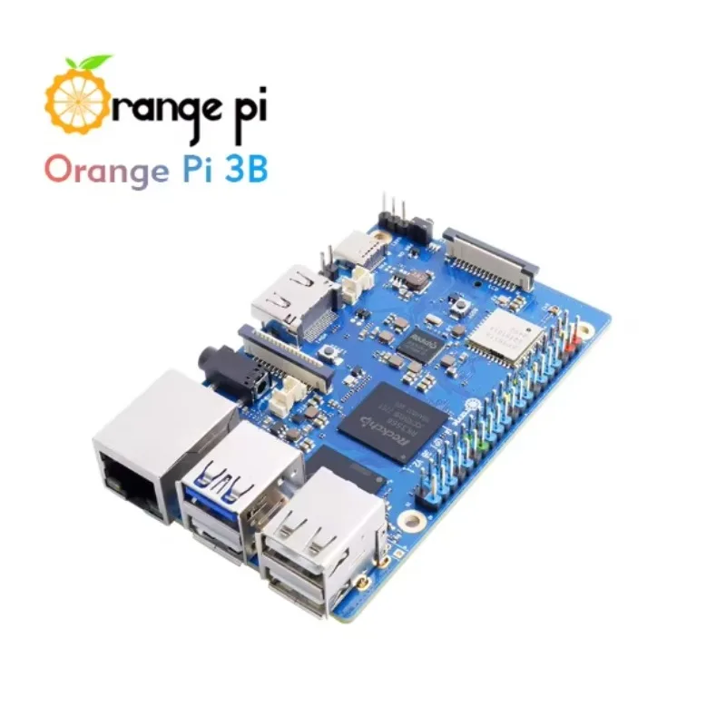 BoMaSOrange Pi 3B 2GB Ram LPDDR4 Rockchip RK3566 Mini PC WiFi5+BT5.0 BLE M2 SSD Single Board Computer Orangepi3B Development Boa
