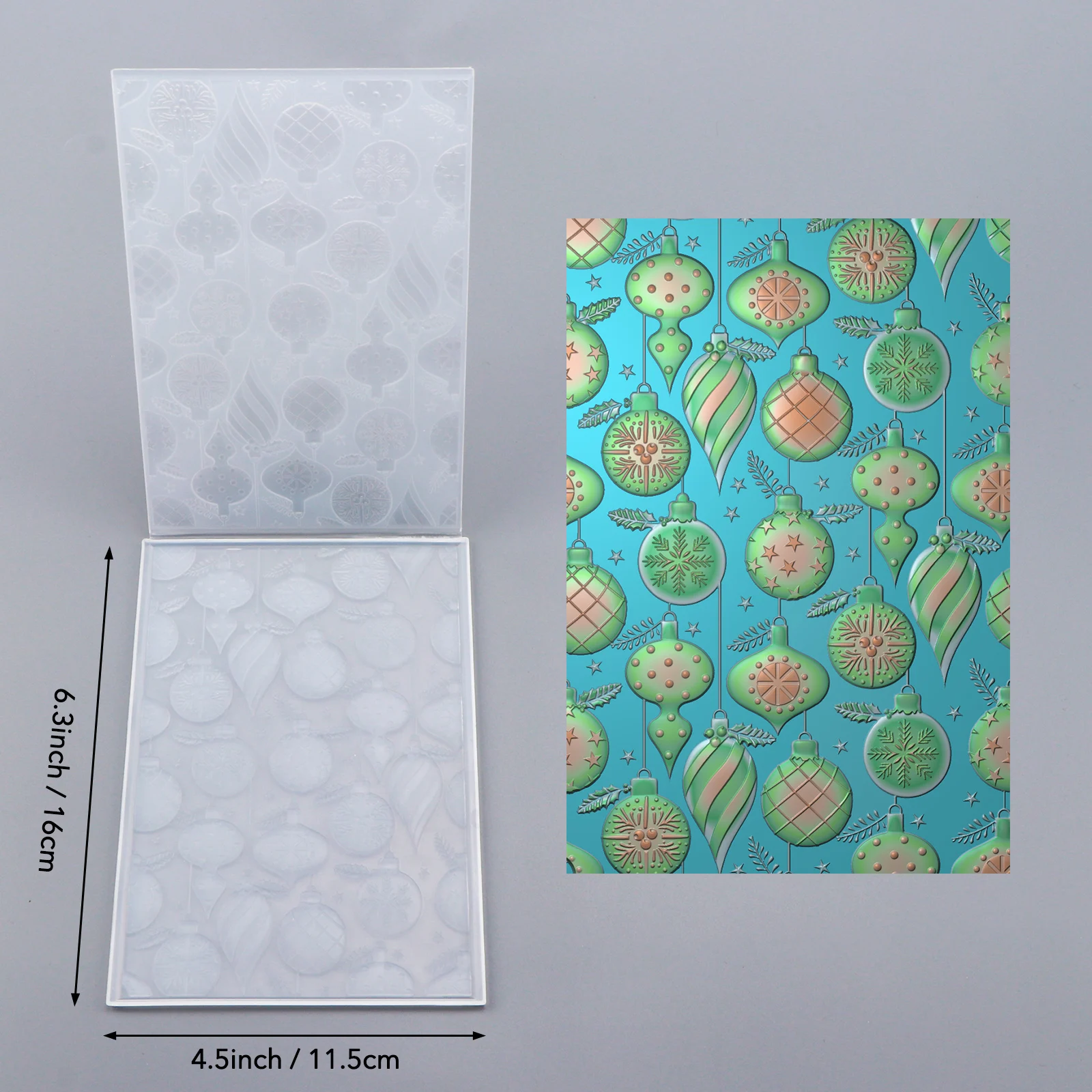 Weihnachtsserie 3D-Prägung Ordner Textur Muster Hintergrund DIY Scrapbook dekorative Karton Handwerk Projektherstellung