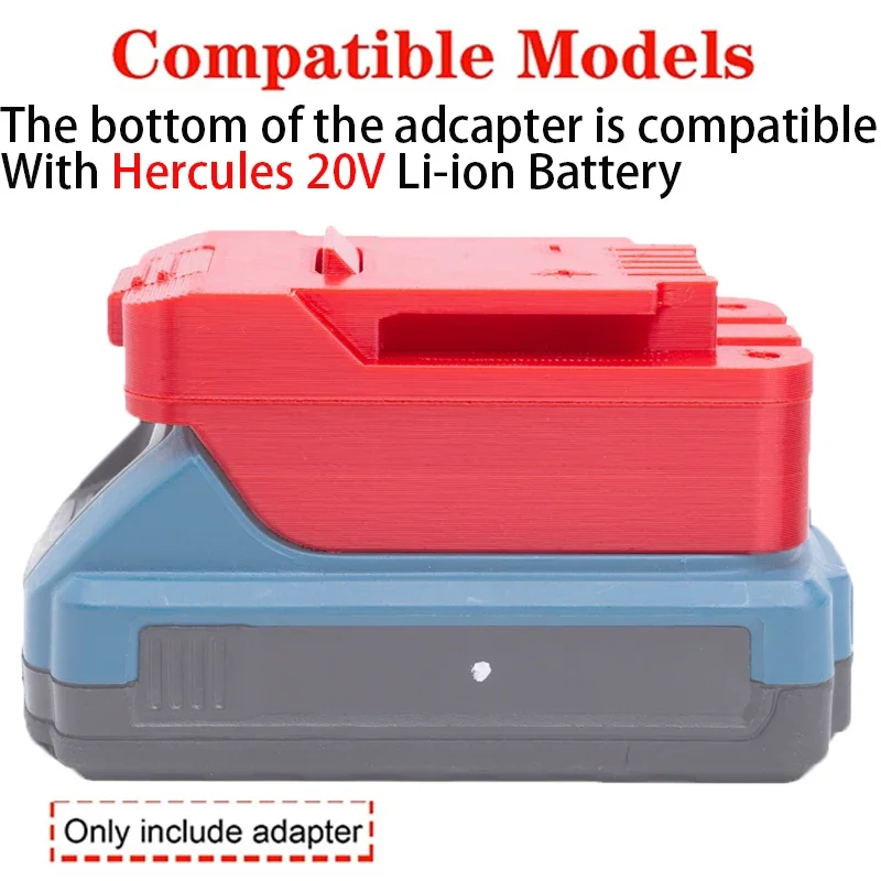 Battery Adapter/Converter for Bauer 20V Li-Ion tools to Hercules 20V Li-Ion Battery Adapter Power Tool Accessories