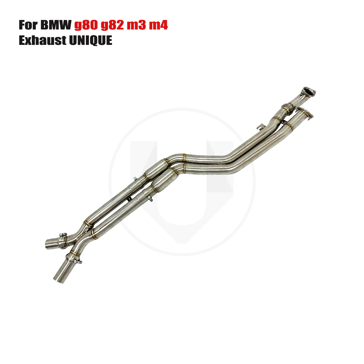 

UNIQUE mid pipe For 2021+ Bmw g80 g82 m3 m4 s58 3.0T Equal Length SS304 exhaust mid X-pipe