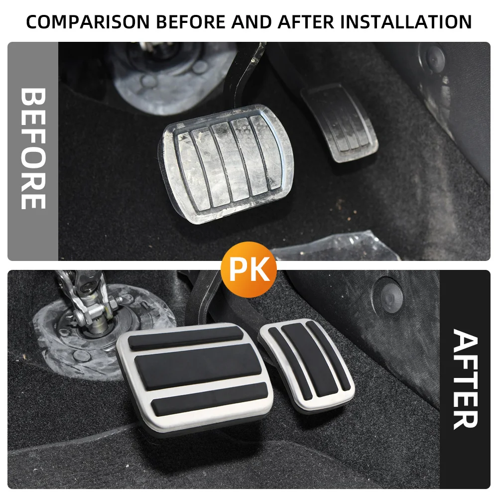 Car Pedals for Peugeot 308 2014-2021 3008 GT 2017-2021 5008 GT 2017-2021 AT MT Accelerator Gas Break Pedal Cover Pad Protector