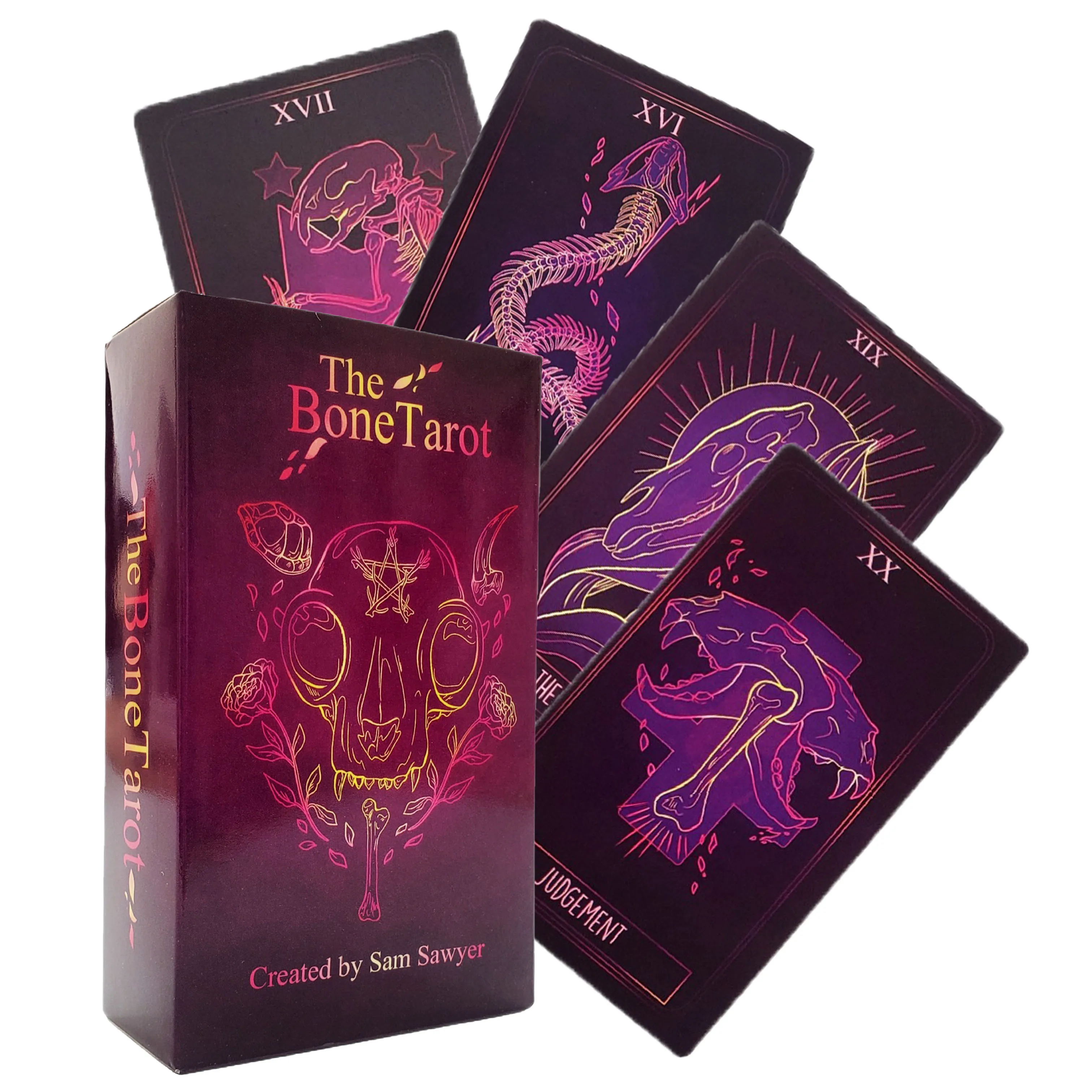 The Bone Tarot Deck  Big Size 12x7cm Contains 78 Cards With Paper Guidebook English Edition Board Games Playing Cards Gift