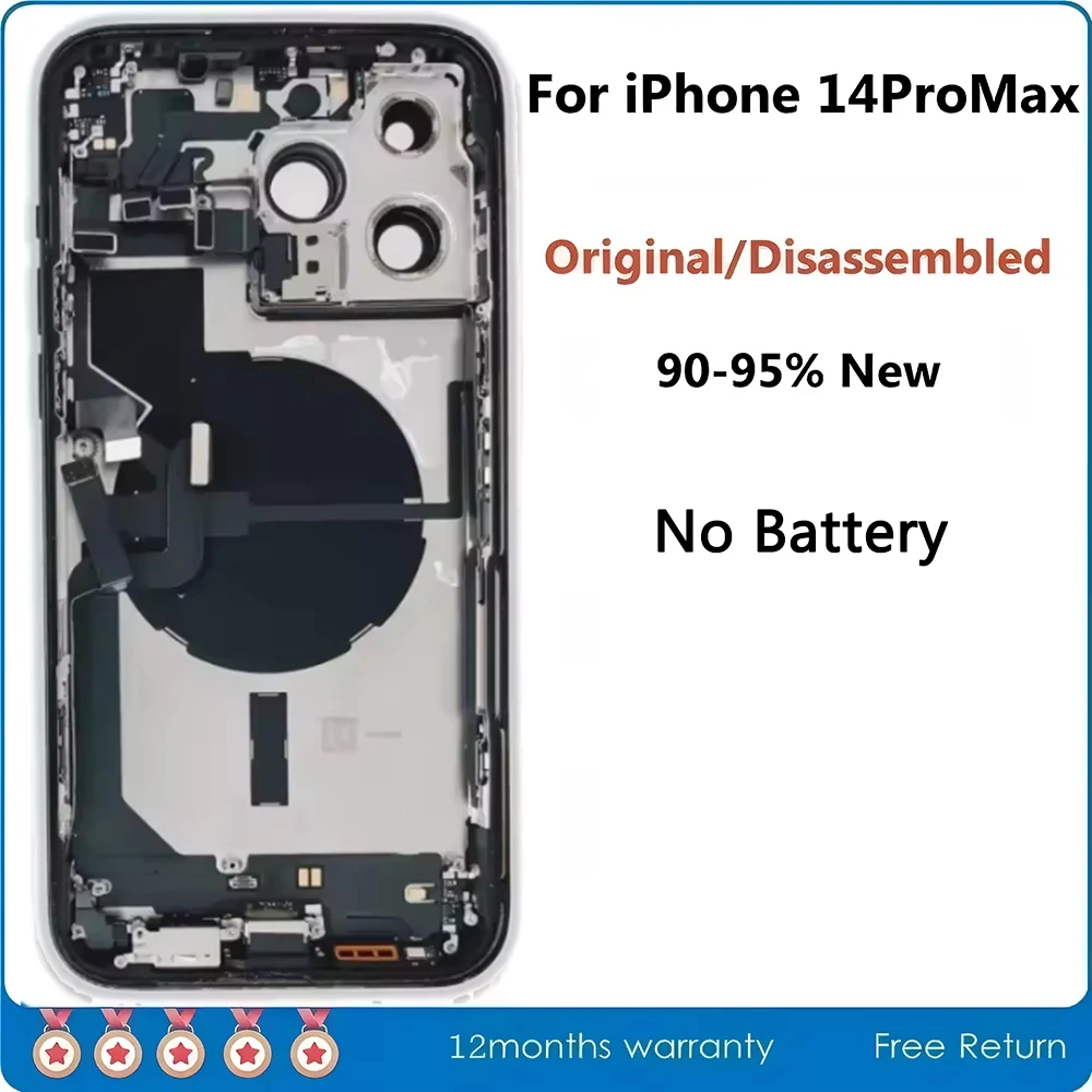 OEM zerlegte Mittel rahmen Gehäuse Rückseite für iPhone 14 Pro Max Lünette Rückseite Glas rahmen NFC