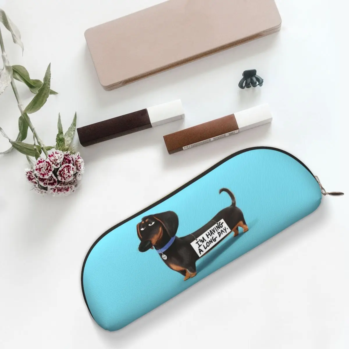 

Такса, собака, забавные пеналы для щенков, держатель для ручек, канцелярские принадлежности, большая вместительная коробка для ручек, сумка-карандаш для подарков студентов