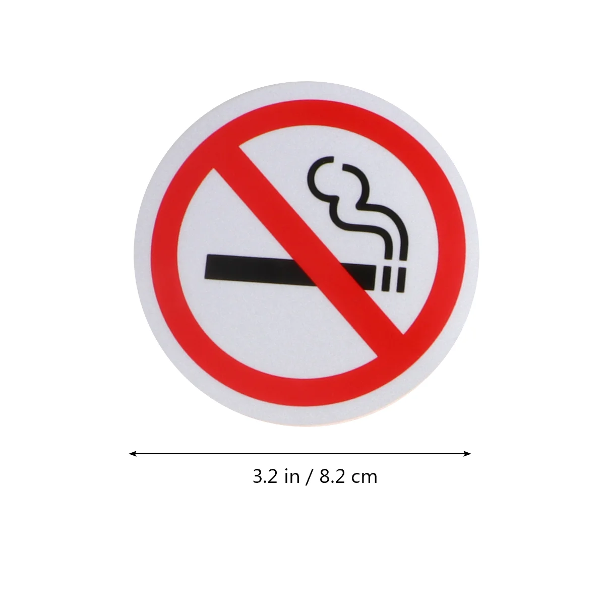 4 Pcs Car Stickers No Smoking Warning Sign for Vehicles inside The Decal Poster