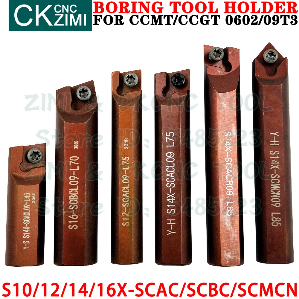 

S10X S12 S14X S16X SCACL09 SCACR09 SCBCL06 SCBCR06 SCBCL09 SCBCR09 SCMCN06 SCMCN09 Boring Turning Tool Holder CNC CCMT Inserts