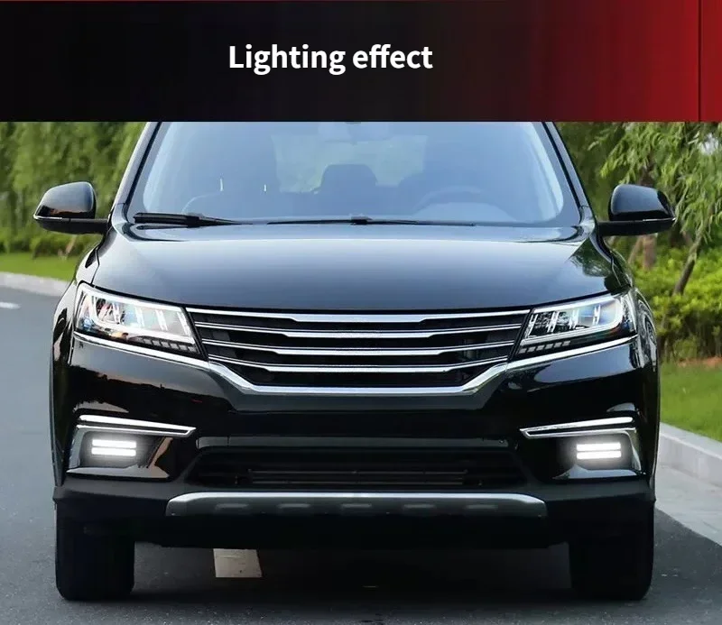 For MG RX5 / Roewe RX5 2016 2017 2018 Car Led Daytime Running Light Modified DRL Flowing Turn Signal 12V Daylights Accessories detail image 14