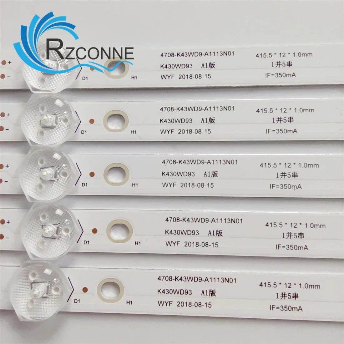 415mm LED Backlight strip 5 lamp for K430WD93 4708-K43WD9-A1113N01