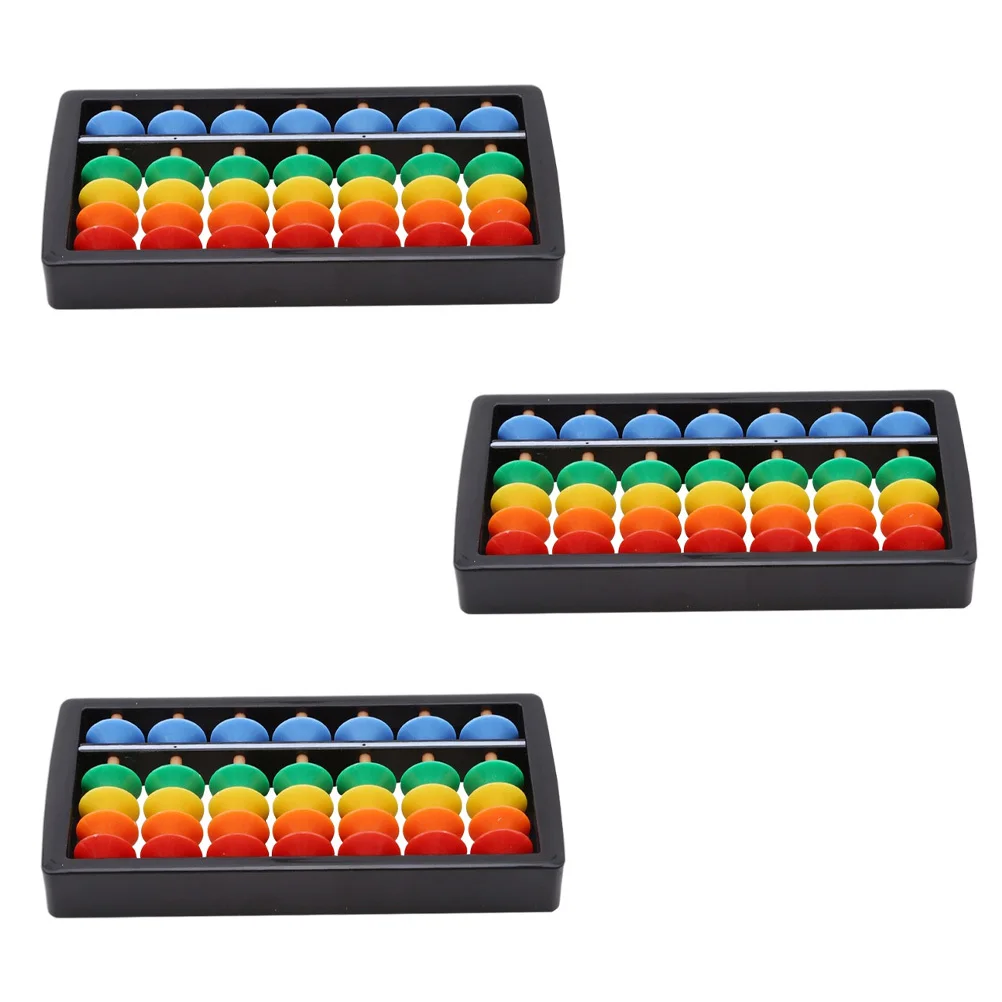 Ábaco aritmético colorido, 3 peças, ferramenta educacional de aprendizagem de matemática, contagem cognitiva para crianças, ajuda de ensino, desenvolvimento cerebral