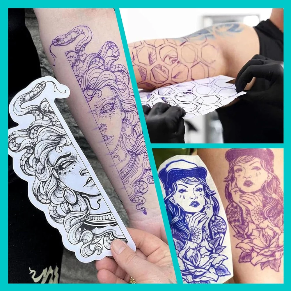 جل استنسل الوشم 1/4/8 أونصة لنقل الناسخة الحرارية - لوازم الوشم المحمولة والخفيفة وسهلة الاستخدام للفنانين/المتحمسين #6